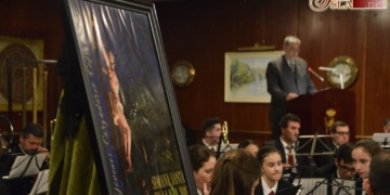 Rafael Marín dio voz al Cristo de la Expiración para presentar el cartel de la JCC