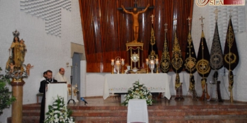 El Rvdo. P. Pedro Enrique García cantó en verso las grandezas de Jesús Sacramentado