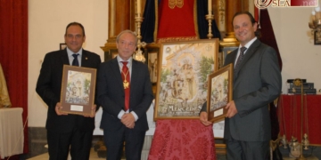 Manuel Ángel Cano presentó el cartel anunciador de la salida de la Virgen de las Mercedes