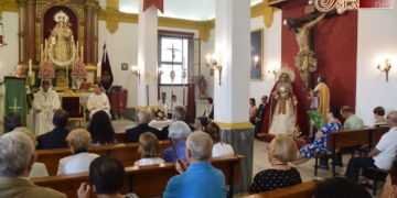 Función en Desamparados que antecede a la salida procesional de las Mercedes