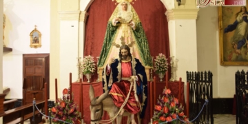 Comienza el Triduo a Cristo Rey en el nuevo altar de la hermandad en San Francisco