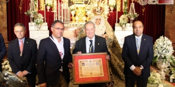 Los hermanos de Medinaceli peregrinaron a la Basília de la Esperanza Macarena