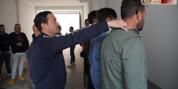 La cuadrilla del Señor de Columna comienza su andadura para el Domingo de Ramos