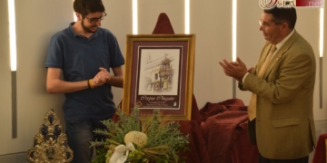 Una obra pictórica de Javier Quiñones anuncia el Corpus Chico de la Pastora