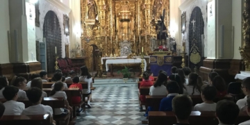 Los escolares de la Compañía de María pasaron la mañana junto a Jesús Nazareno