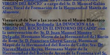 El ciclo cultural de la Hermandad del Rocío comienza el miércoles en el Museo Municipal