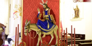 Los cofrades de Cristo Rey cerraron el Triduo con motivo de la festividad de su Titular