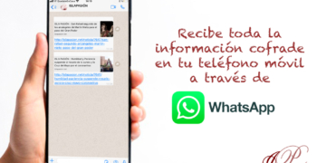 Recibe toda la información cofrade en tu teléfono móvil a través de WhatsApp