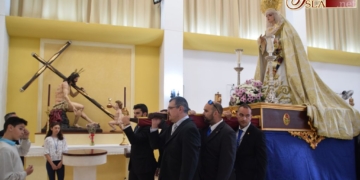 La Virgen de las Penas volvió a su templo tras una semana junto a los usuarios de UPACE