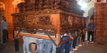 Cuenta atrás para la salida de la Virgen de las Mercedes con el traslado del paso