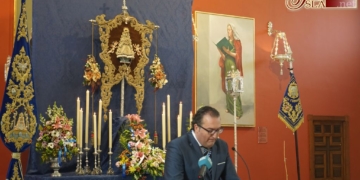 Antonio González Rodríguez pregonó al Rocío en La Isla este mediodía en su XIX edición