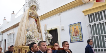 La Virgen de la Soledad recorrió parte de su feligresía en Rosario de la Aurora