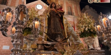 La Virgen del Carmen ha sido trasladada a la Iglesia Mayor para participar mañana en el Corpus