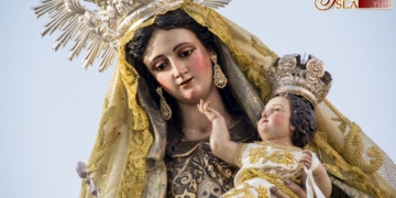 La sanluqueña barriada de Bonanza recibió la bendición de la Virgen del Carmen