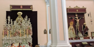 La Virgen del Rosario de Cádiz se trasladará hoy de la Castrense al Carmen