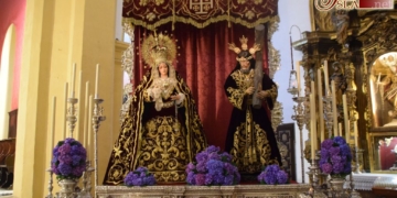 Un montaje de la segunda mitad del XX para el altar del Te Deum de Nazareno