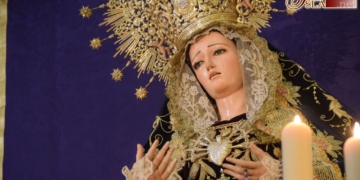 La Hermandad del Nazareno ha dado comienzo esta tarde al Triduo a la Virgen de los Dolores