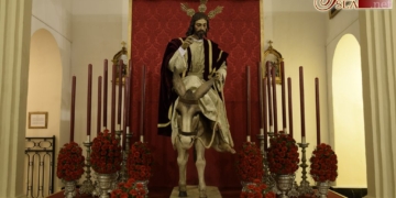 Los hermanos de Cristo Rey dieron inicio esta tarde al Triduo en honor de su Titular