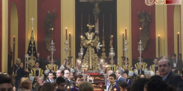 Los hermanos de Medinaceli llevaron a Jesús Cautivo hasta su altar de Quinario