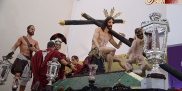 El paso del Cristo de Humildad y Paciencia ya luce con los romanos y el sayón