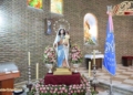 Tras su salida procesional la Auxiliadora de San Marcos expuesta en besamano