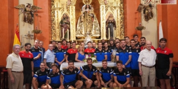 El San Fernando CD encomienda su temporada a la Virgen del Carmen y la Divina Pastora