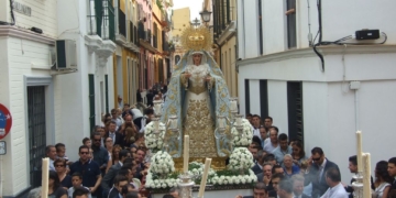 La Virgen de Consolación llegó hasta San Bernardo en Rosario de la Aurora