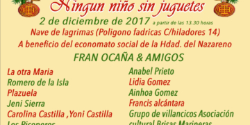 Nazareno organiza el próximo sábado 2 de diciembre una zambomba benéfica