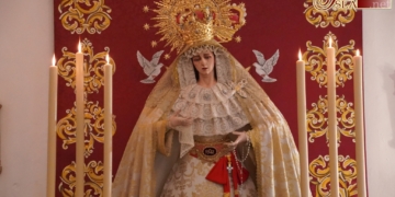 Ayer comenzó el Triduo a la Virgen de la Paz con el estreno de un nuevo altar de cultos