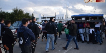 La cuadrilla del Nazareno ensayó a los sones de la Agrupación Musical Lágrimas de Dolores