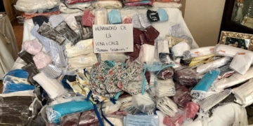 La Vocalía de Caridad de Vera-Cruz entrega 968 mascarillas, 18 gorros y 49 salvaorejas