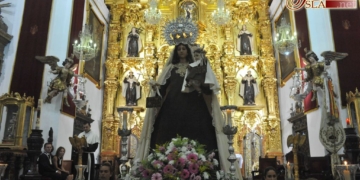 La Virgen del Carmen saldrá mañana en rosario luminoso por las calles de su feligresía