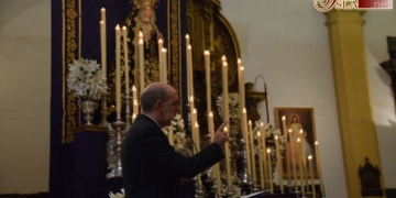 Ricardo Olmedo hila un pregón entre el ayer y el hoy de la Virgen de los Dolores