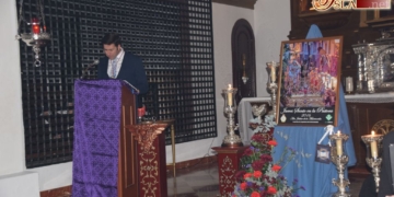 Alberto Galán presentó el cartel de los cargadores de la Hermandad de Misericordia