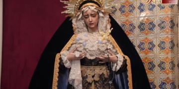 María Santísima de la Piedad ataviada de luto por las víctimas del coronavirus