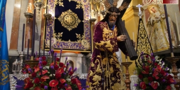 Jesús Nazareno baja a la altura de sus fieles para la celebración del X aniversario como Regidor Perpetuo