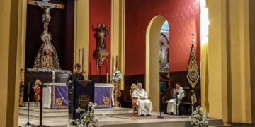 Ayer comenzó en la Iglesia Mayor el Triduo a la Virgen de los Dolores del Nazareno