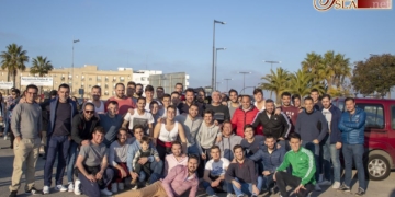 La cuadrilla de cargadores del misterio de Columna comenzó ayer sus ensayos