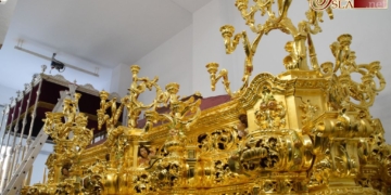 El dorado del paso de Medinaceli sigue su curso con el estreno del canasto izquierdo
