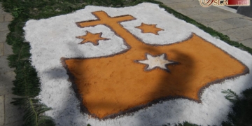 Una alfombra de sal de más de 100 metros engalanará la calle Carmen el 16 de julio