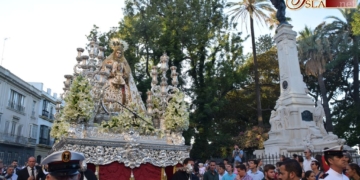 La Patrona de Cádiz volvió a Santo Domingo tras su visita a la Castrense y el Carmen