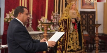 Muñoz Benzo le regala a la Virgen de los Dolores un pregón sincero y eminentemente nazareno
