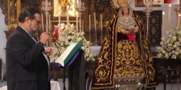 Gonzalo Gómez Zaragoza tuvo a su cargo el XIX Pregón a la Virgen de los Dolores