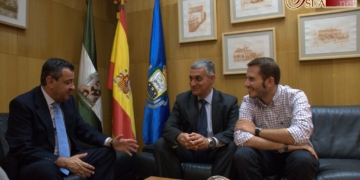 Loaiza recibió al pregonero de la Semana Santa 2015, Antonio Campos Martínez