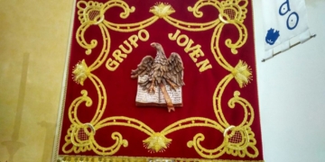 Ayer se bendijo un nuevo estandarte del Grupo Joven de Humildad y Paciencia