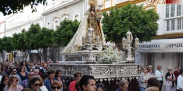 La Patrona ha sido trasladada esta mañana a la Iglesia Mayor en rosario de la aurora