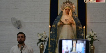 Rezo del Rosario junto a la Virgen del Dulce Nombre por el fin de la pandemia del COVID-19