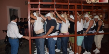 La cuadrilla de costaleros de la Pastora ultima su preparación para un nuevo 15 de agosto