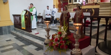La Iglesia de la Divina Pastora acogió la celebración de San Cosme y San Damián