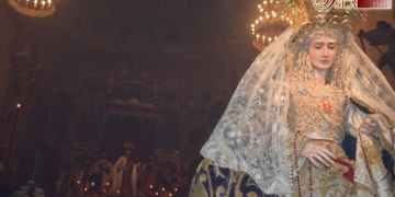 La jerezana Virgen de la Paz y Concordia estuvo expuesta en devoto besamano